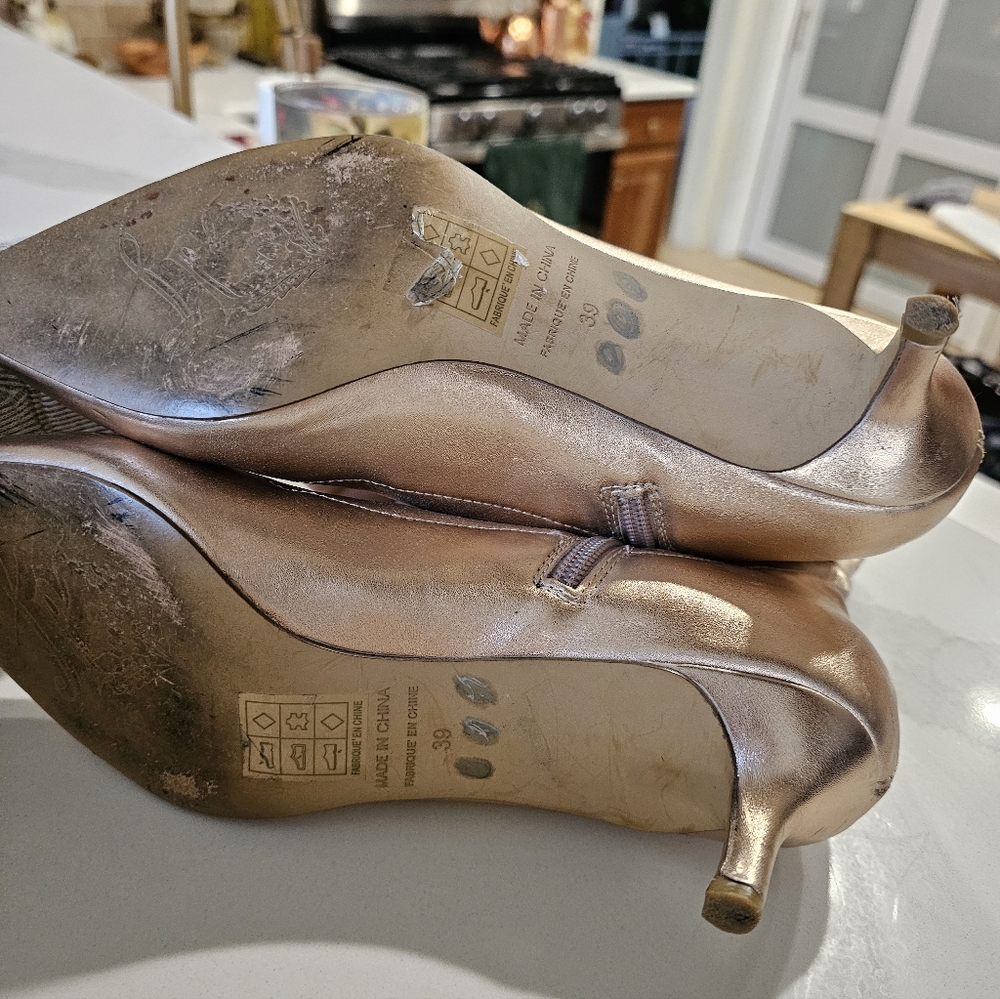 Free People Marilyn Kitten Heels Rose Gold - Picture 9 of 11